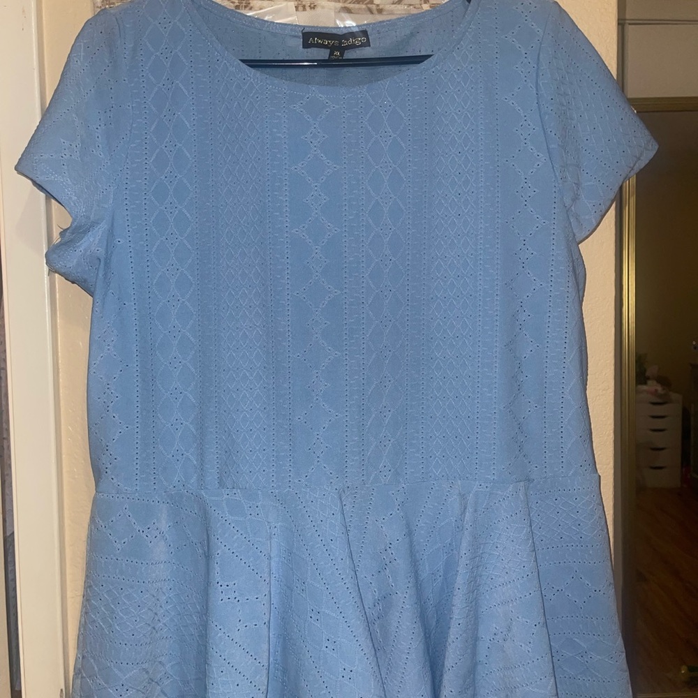 Baby blue shirt